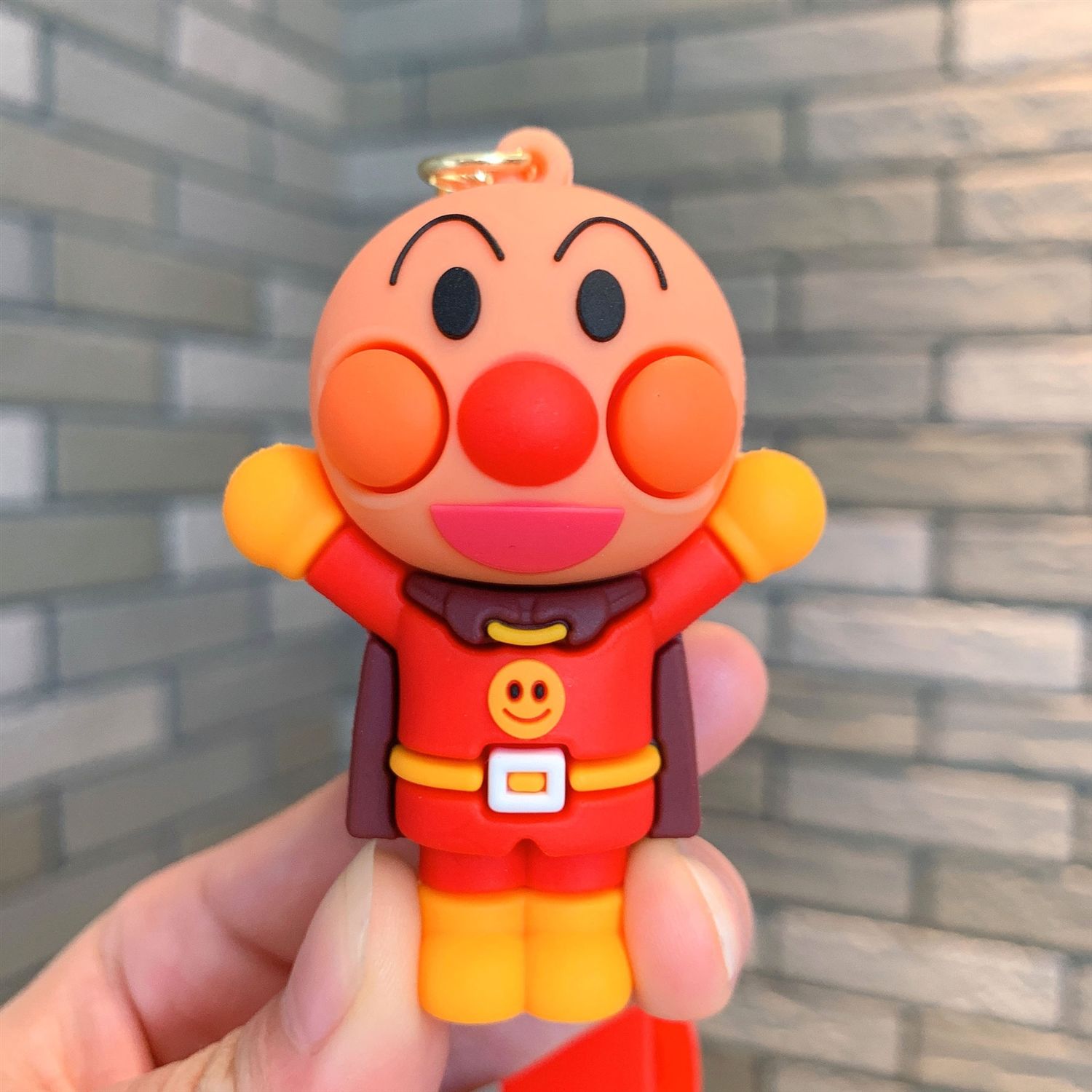 Carabiner Keychain - Yeni Çizgi Film Anpanman Anahtarlık 3D