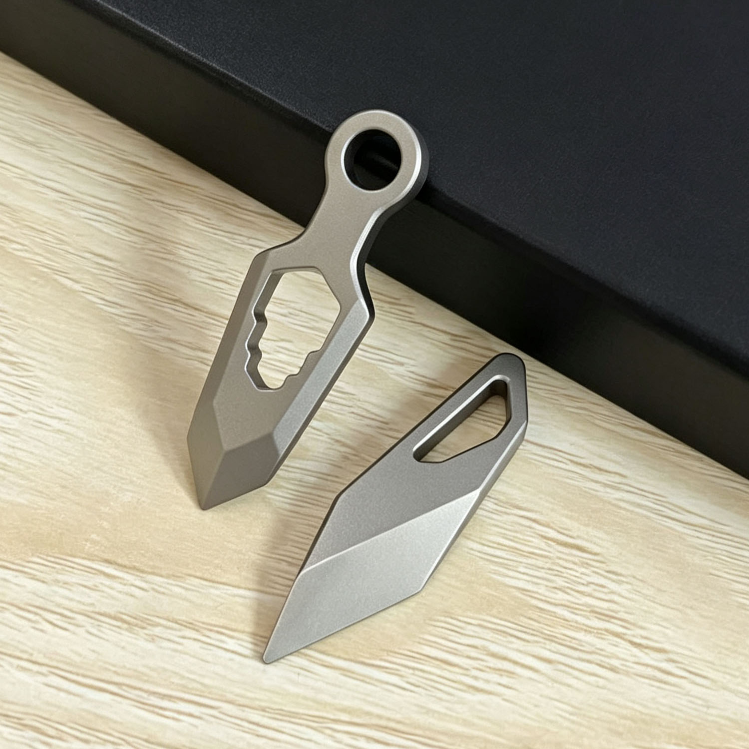 Edc Daily Carry - Taşınabilir Titanyum Alaşım 2 Parça EDC