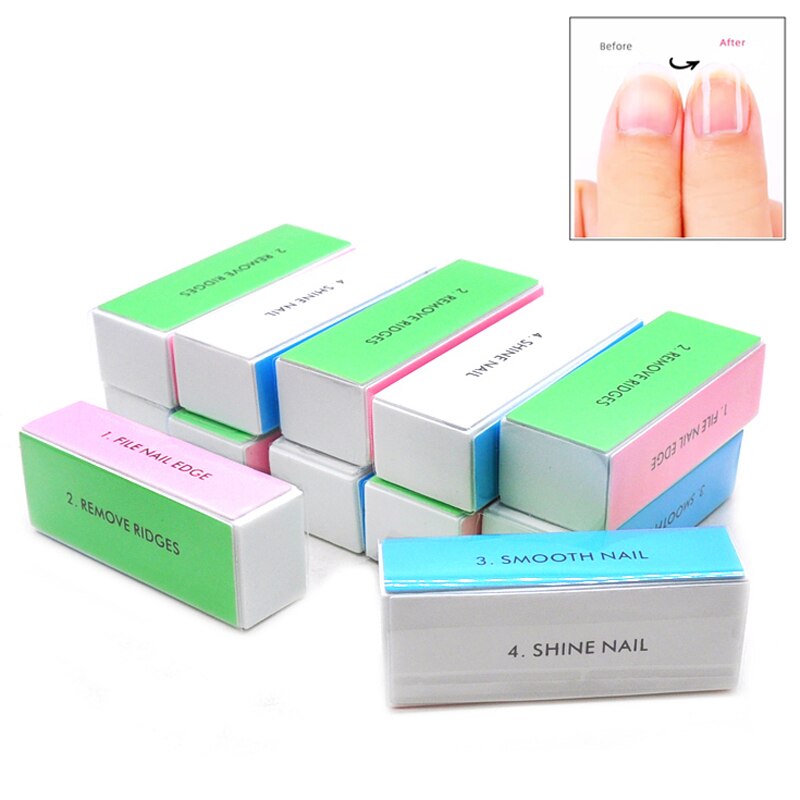 Nail File Titanium - 5 adet Renkli Parlatıcı Blok 4