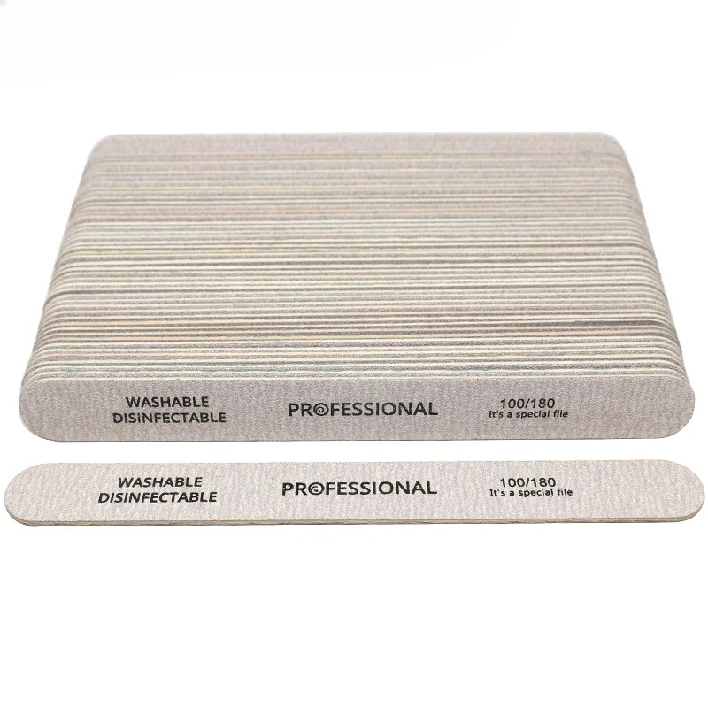 Nail File Titanium - 100 Adet Tırnak Törpüsü 100/180 Ahşap