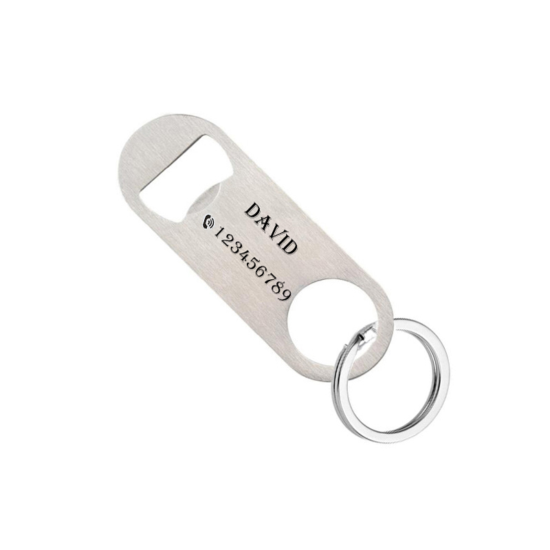 Bottle Opener Keyring - Kişiselleştirilmiş anahtarlık lazer gravür paslanmaz çelik