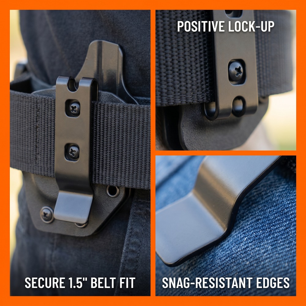 Edc Carry Accessories - Metal Cep Klipsi Arka Klip Yedek