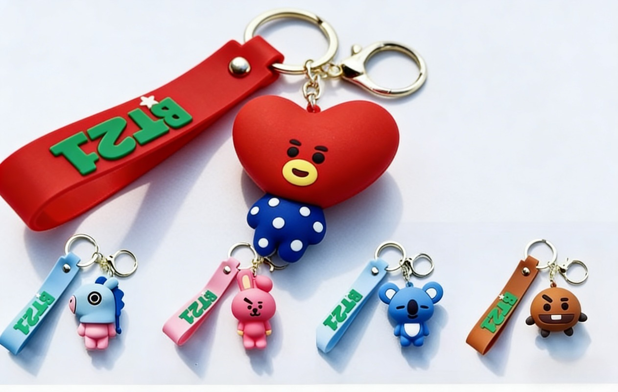 Yeni BT21 Koya RJ Shooky Cooky - Carabiner Keychain incelemesi ve fiyatı