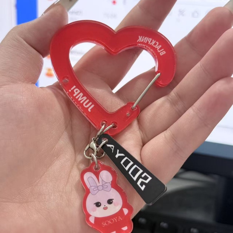 Siyah Pembe Güzel Akrilik Yelp - Carabiner Keychain incelemesi ve fiyatı