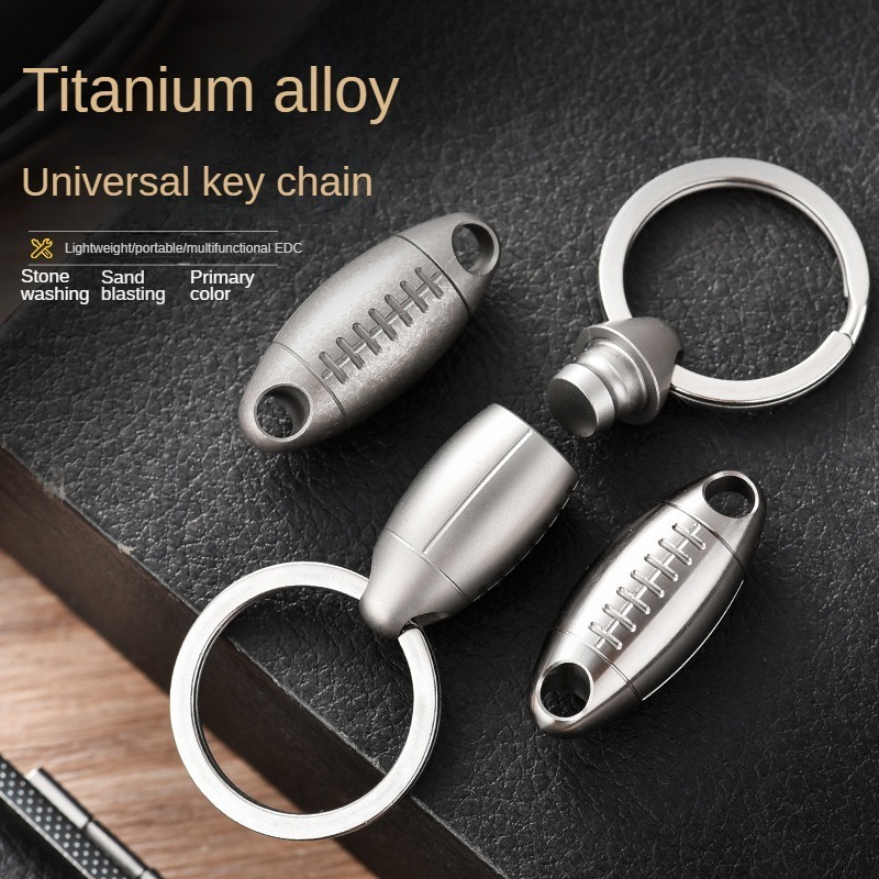 Titanyum Rugby Şeklinde Anahta - Edc Carry Accessories incelemesi ve fiyatı
