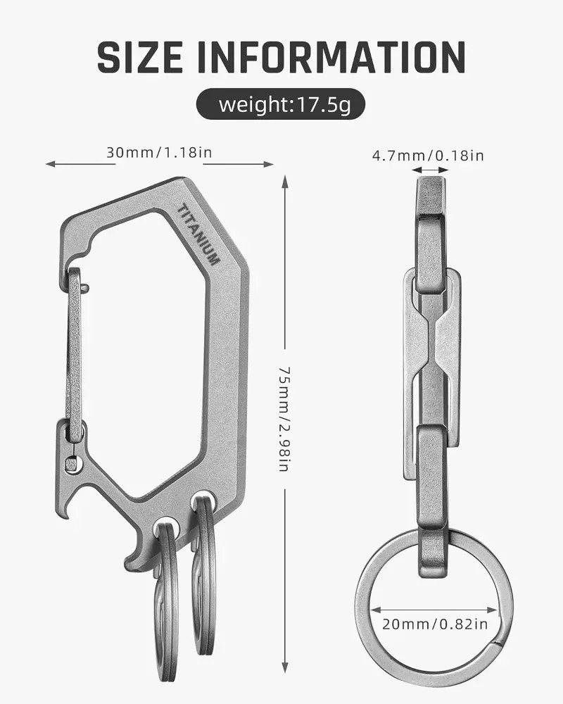 Titanyum Alaşımlı Balık Kılçığ - Bottle Opener Keyring incelemesi ve fiyatı